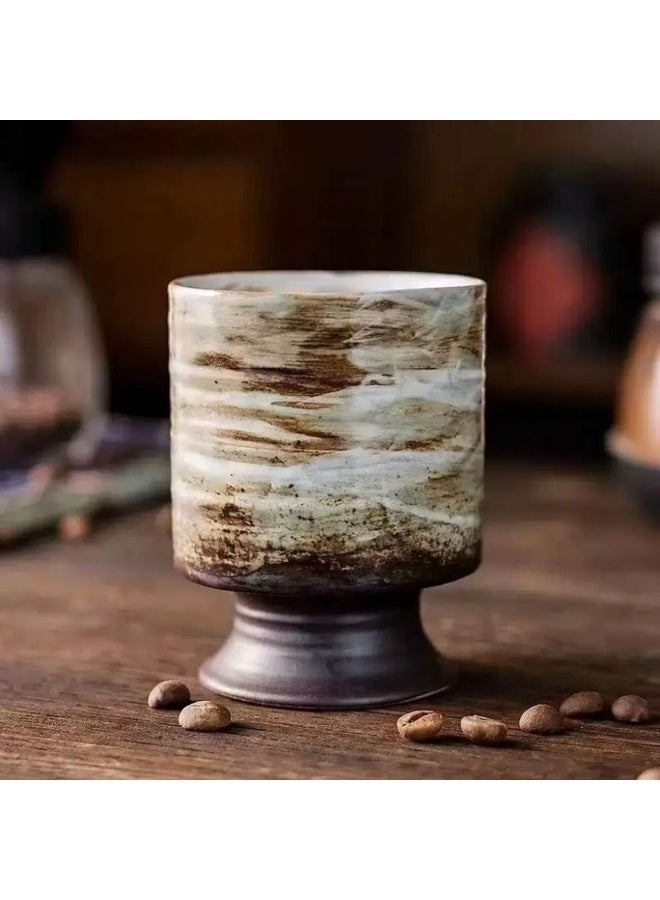 Clink Vintage Style Coffee Cup Creative Japanese Style High-foot Tea Cup Office Home Mug - Image 1